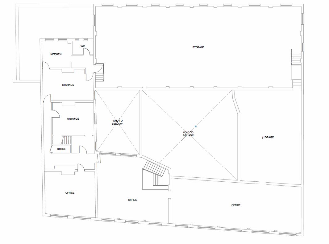 Lot: 70 - SUBSTANTIAL VACANT COMMERCIAL PREMISES WITH POTENTIAL - Existing First Floor Plan